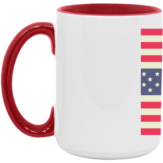 Tucker Carlson | 15oz. Accent Mug | Patriotic Look