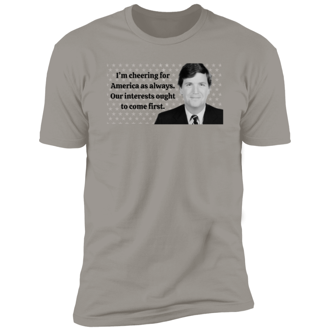 Cheering for America | Tucker Carlson | Premium Short Sleeve Tee